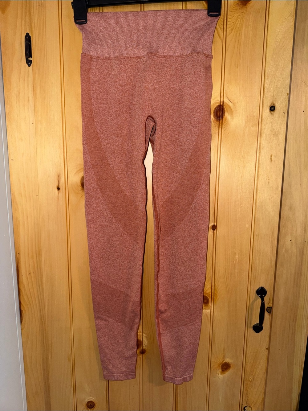 Pink Active High-Waist Dusty Rose Seamless Leggings- Womens Size XS